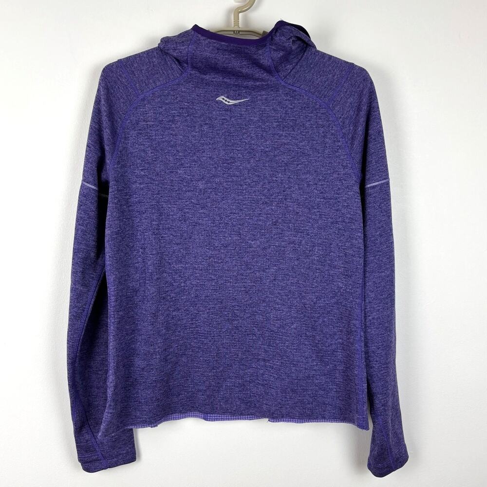 Saucony Hoodie Hooded Sweatshirt Running Outdoor Active Small *DIY shortened hem